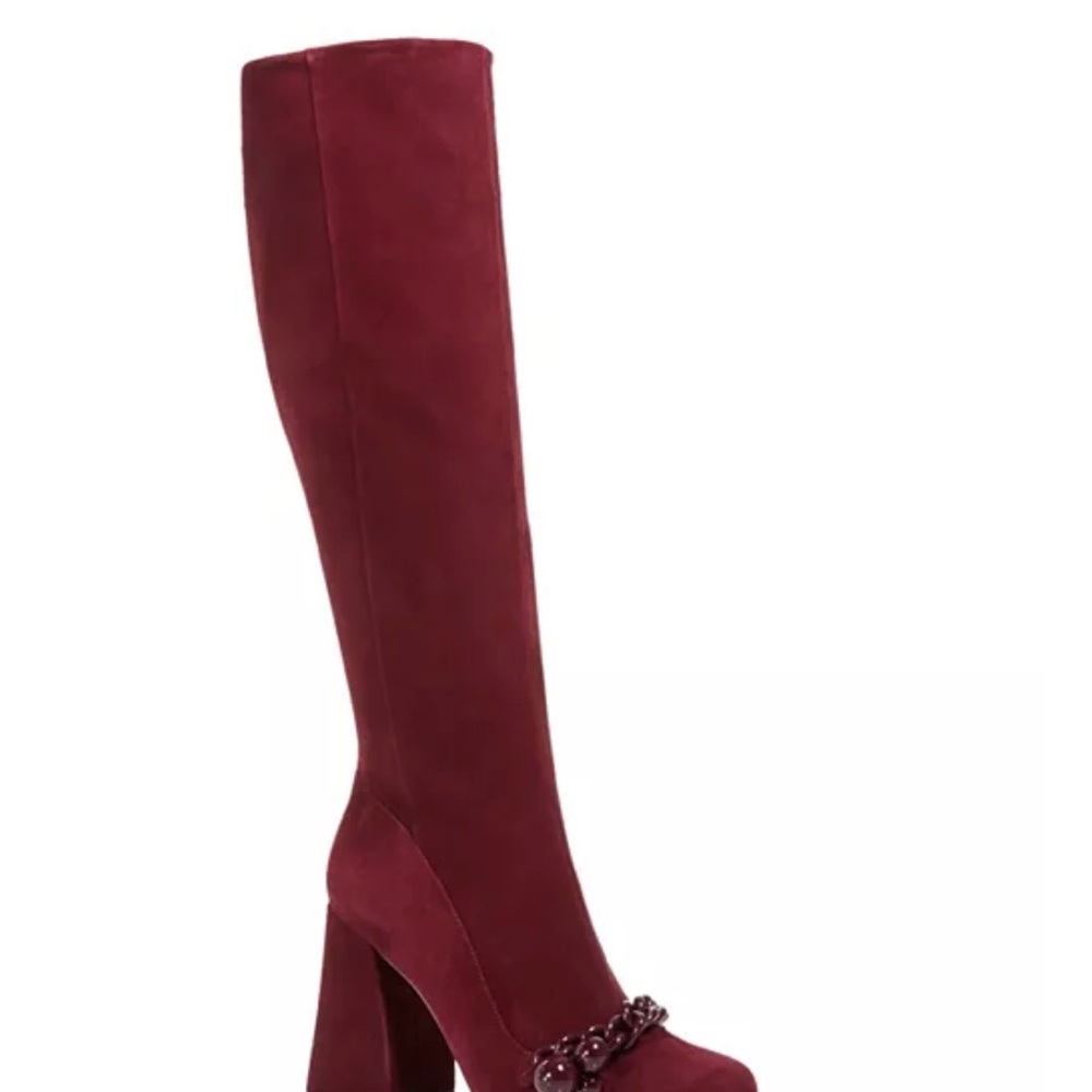 Tory Burch Women's Addison Suede Square Toe Knee Boots, size 5, never worn